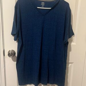 GANT Men's Blue V-Neck Shirt